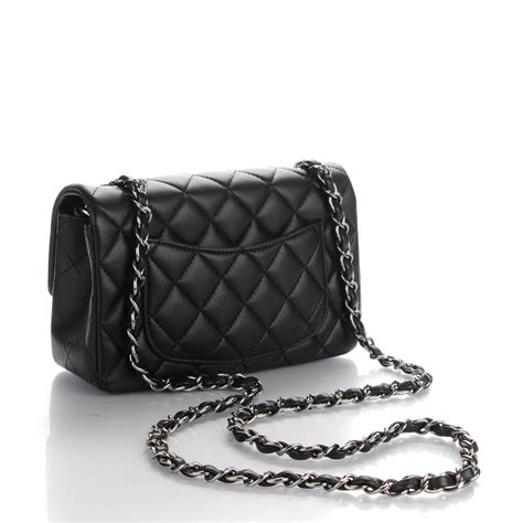 chanel rectangular mini lambskin|CHANEL Lambskin Quilted Mini Rectangular Flap Black.